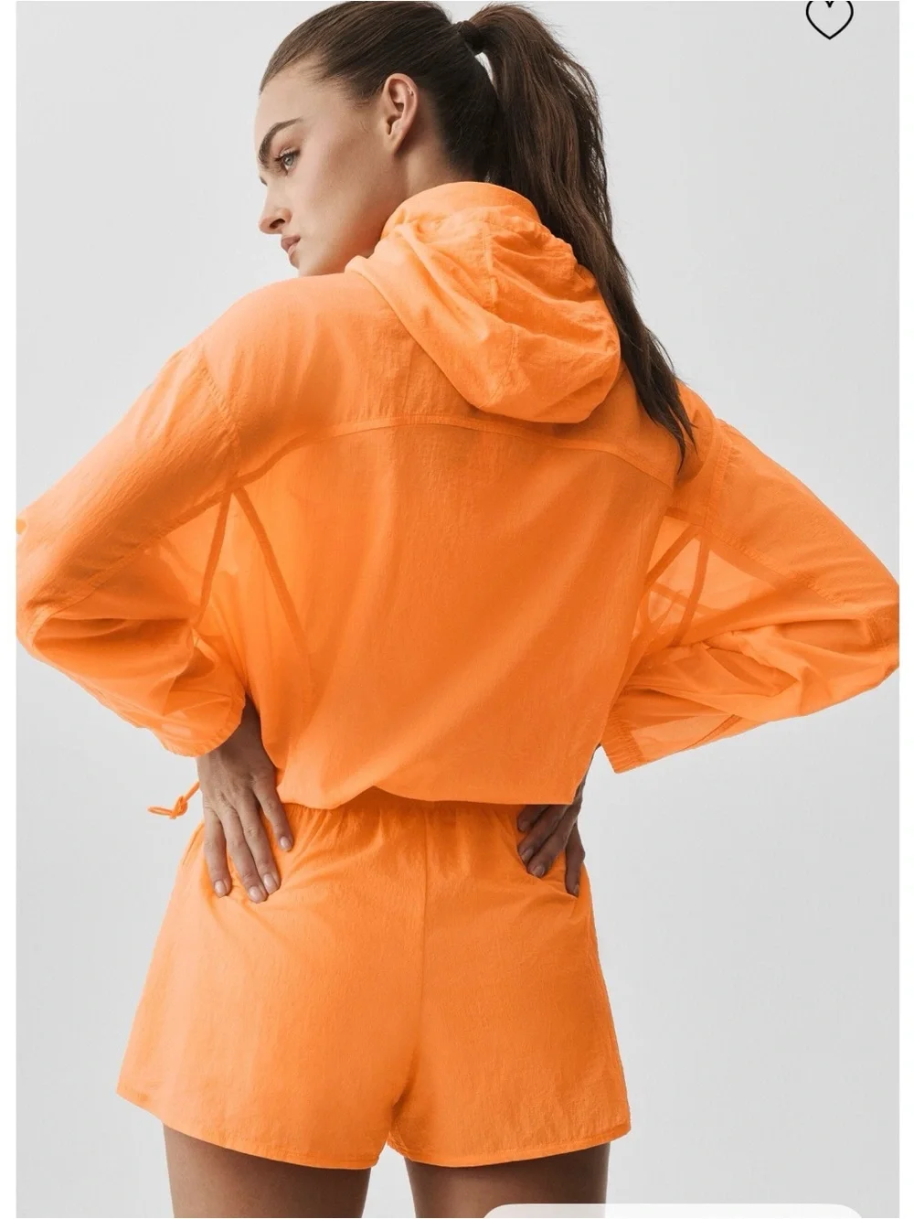05. ALO 1/4 zip Go Time Pullover Jacket in Satsuma Breeze